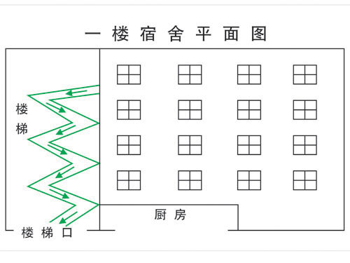 一樓宿舍平麵圖（tú）-中空吹塑加工